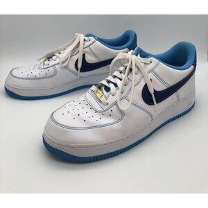 Nike Air Force 1 Low First Use Sneakers White/University Blue DA8478-100 Mens 13